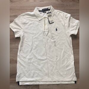 Brand New with Tag Ralph Lauren Women’s White Polo Classic Fit Shirt,Small